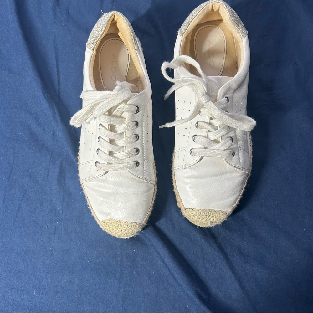 Aldo Women's Methuen Espadrilles, White, Size 8.5